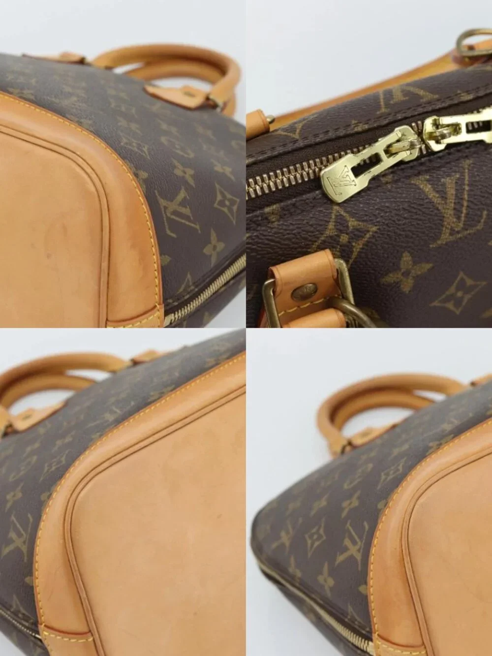 LOUIS VUITTON Monogram Alma Hand Bag M51130 LV Auth 187069V